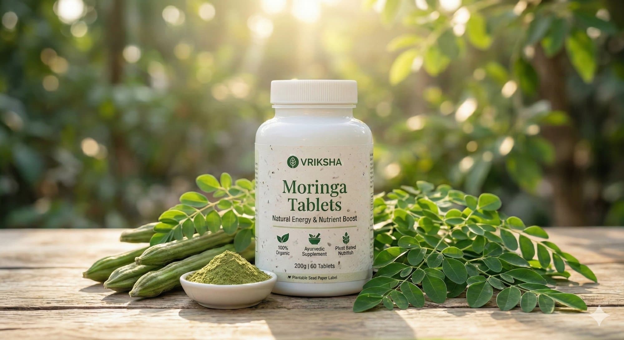 Pure Moringa Leaf Tablets